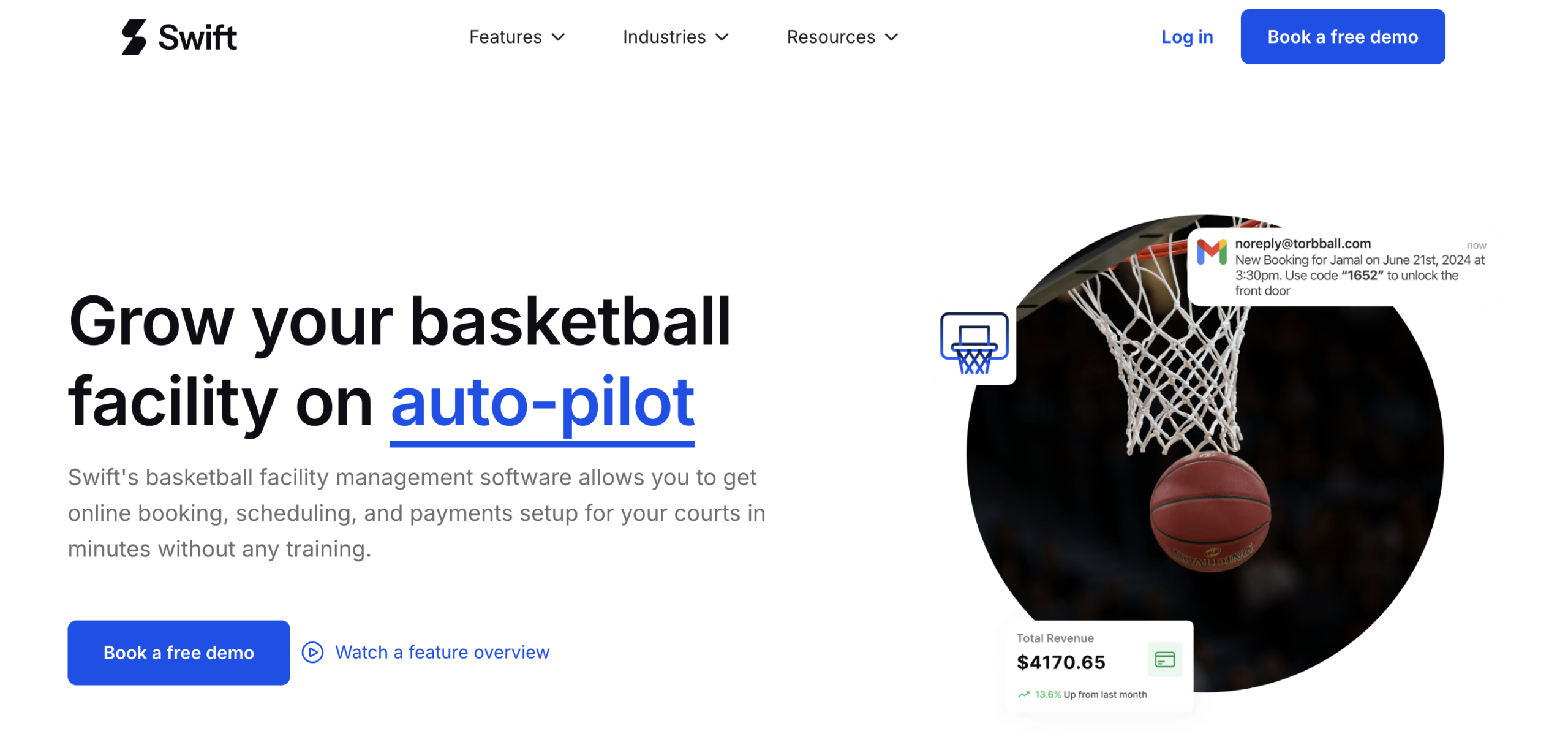 Swift basketball management software